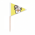 thumbnail image 1 of Exquisite Cartoon Auspicious Propitious Lovely Toothpick Triangle Cupcake Toppers Flag, 1 of 3