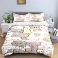 Exquisite Cartoon Bbubu Wallpaper Anime Digital Printing Bedding Set