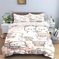 Exquisite Cartoon Bbubu Wallpaper Anime Digital Printing Bedding Set