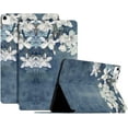 thumbnail image 1 of Exquisite Charming Flower PU Tablet Case Folio Stand Cover , for iPad 2 3 4 5 6 7 8 9 th Generation Mini 1 2 3 4 5 6 Comfortable Slim Unique Fashion Shell(Blue,Mini 6), 1 of 7
