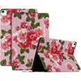 thumbnail image 1 of Exquisite Charming Flower PU Tablet Case Folio Stand Cover , for iPad Air 1 2 3 4 Pro 9.7 10.5 11 2018/2020/2021 Comfortable Slim Unique Fashion Shell(Red,Air 1), 1 of 7