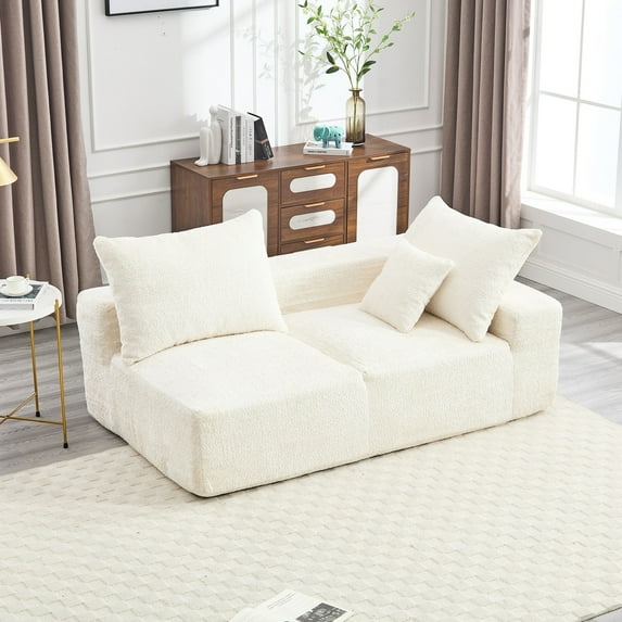 Exquisite Chenille Fabric, Intimate Design | Ideal for Couples in Living Room, Enjoy Leisure Together