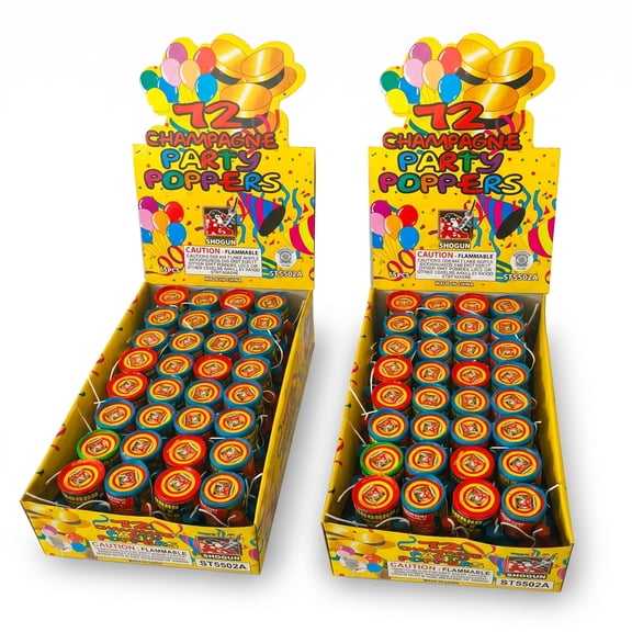 Exquisite Classic Party Poppers Classic 144 Count