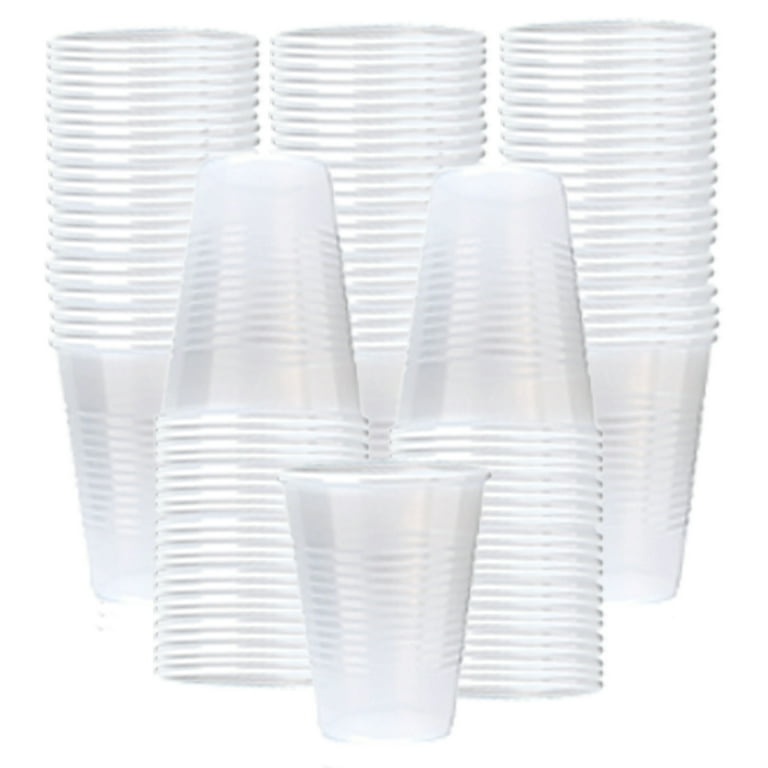 12 oz. Bulk 50 Ct. Clear Frosted Reusable Plastic Cups