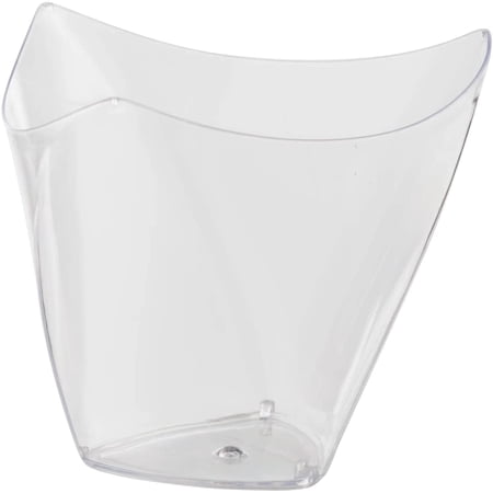 Exquisite Clear Reuleaux Plastic Dessert Miniatures Cups - 20 Ct. - 4 oz