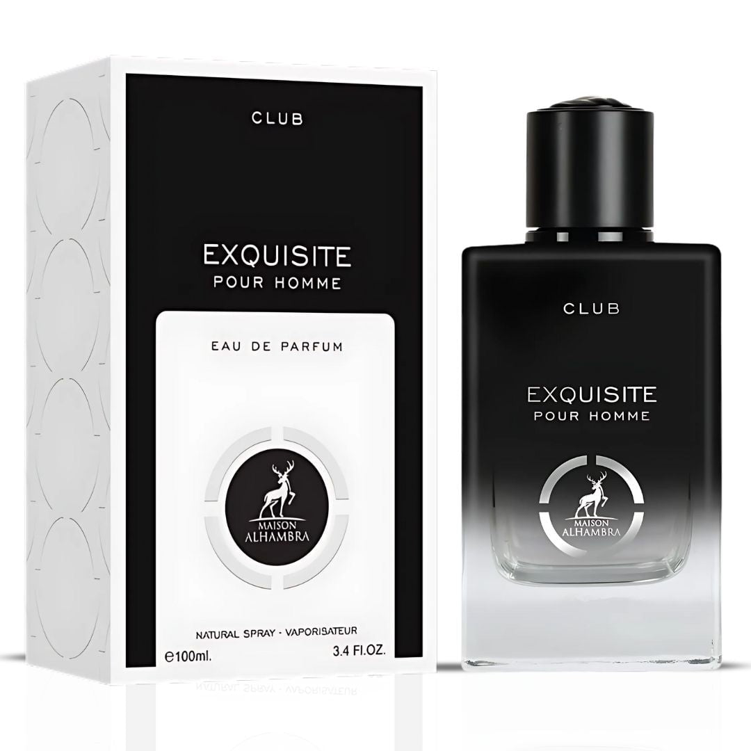 香水(男性用) Maison Alhambra Club Exquisite Maison Alhambra Men's Exquisite Club EDP Spray 3.4 oz - Walmart.com