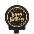 thumbnail image 1 of Exquisite Confetti Happy Birthday Cake Candle, 1 Count, 5.4" x 3.7" Colorful Party Cake Topper Decoration, 1 of 6