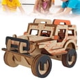 thumbnail image 1 of Exquisite Craft Woodcraft Assembly Kit, Car Model Wooden, For Boy Children, 1 of 8