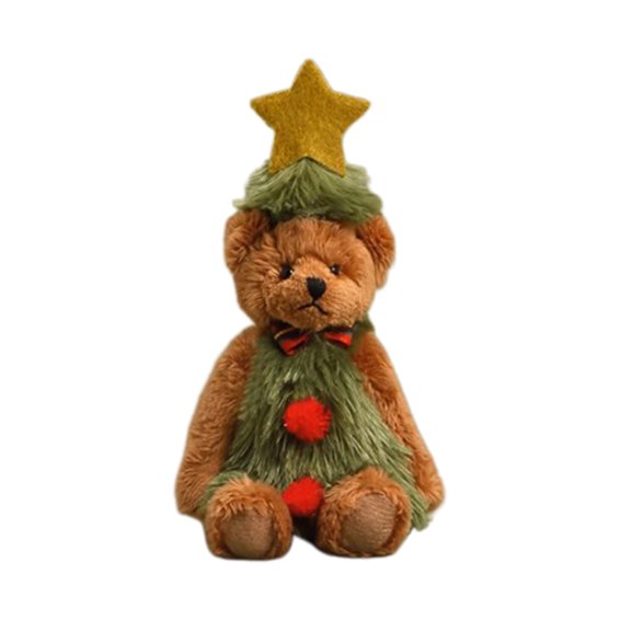 Exquisite Craftsmanship Christmas Bear Toy Perfect Gift for Children, Christmas Enthusiasts, and Home Decorations