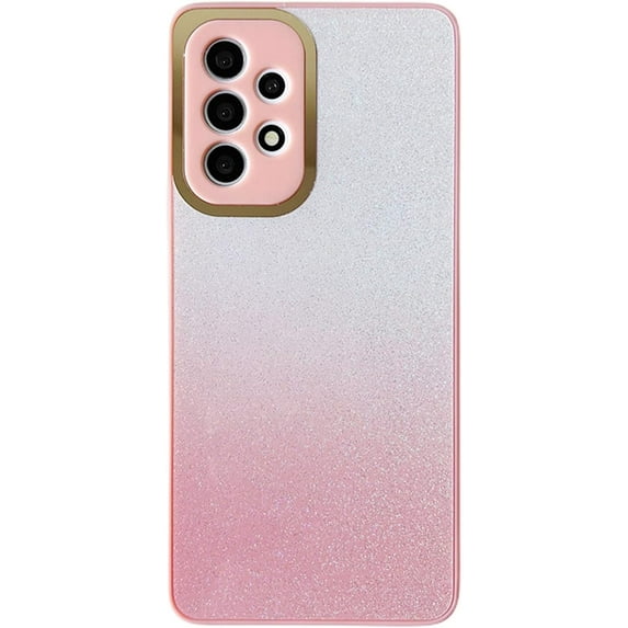 Exquisite Creative Gradient Glitter PC Phone Case for Samsung Galaxy S21 S20 Ultra Plus FE Durable Bumper Bling Gorgeous Protector Case(Pink,S20 Ultra)