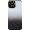 thumbnail image 1 of Exquisite Creative Gradient Glitter PC Phone Case for iPhone 14 13 12 11 Plus Pro Max Durable Bumper Bling Gorgeous Protector Cover(Black,14 Plus), 1 of 7