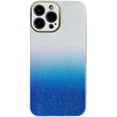 thumbnail image 1 of Exquisite Creative Gradient Glitter PC Phone Case for iPhone 14 13 12 11 Plus Pro Max Durable Bumper Bling Gorgeous Protector Cover(Blue,13 Pro), 1 of 8