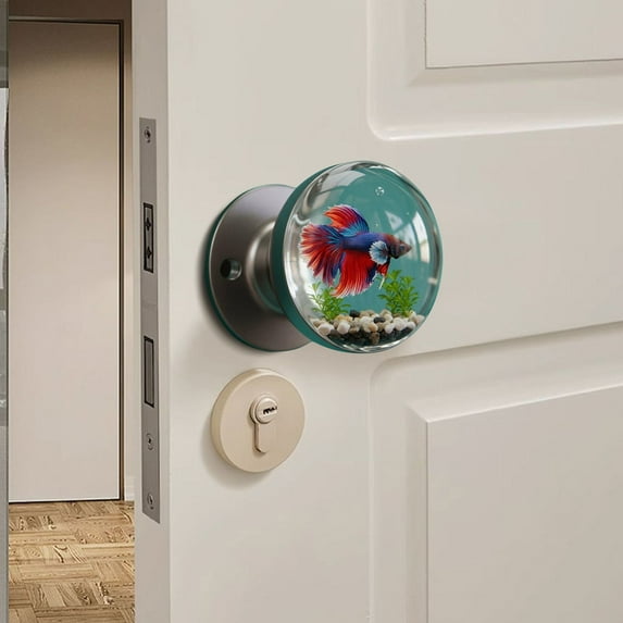 Exquisite Crystal Door Knob Handcrafted Lead-Free Faceted Glass for Interior Doors Cabinets Closets Solid Brass Base Easy to Install