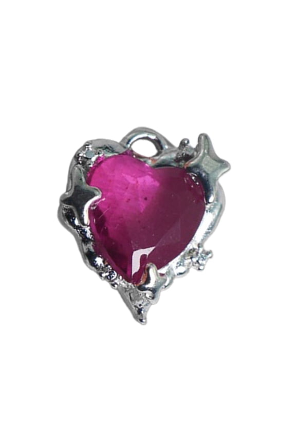 Exquisite Crystal Heart Charm Pendant Opal Bulk Beads for Necklace Making Jewelry Findings Accessories Gift