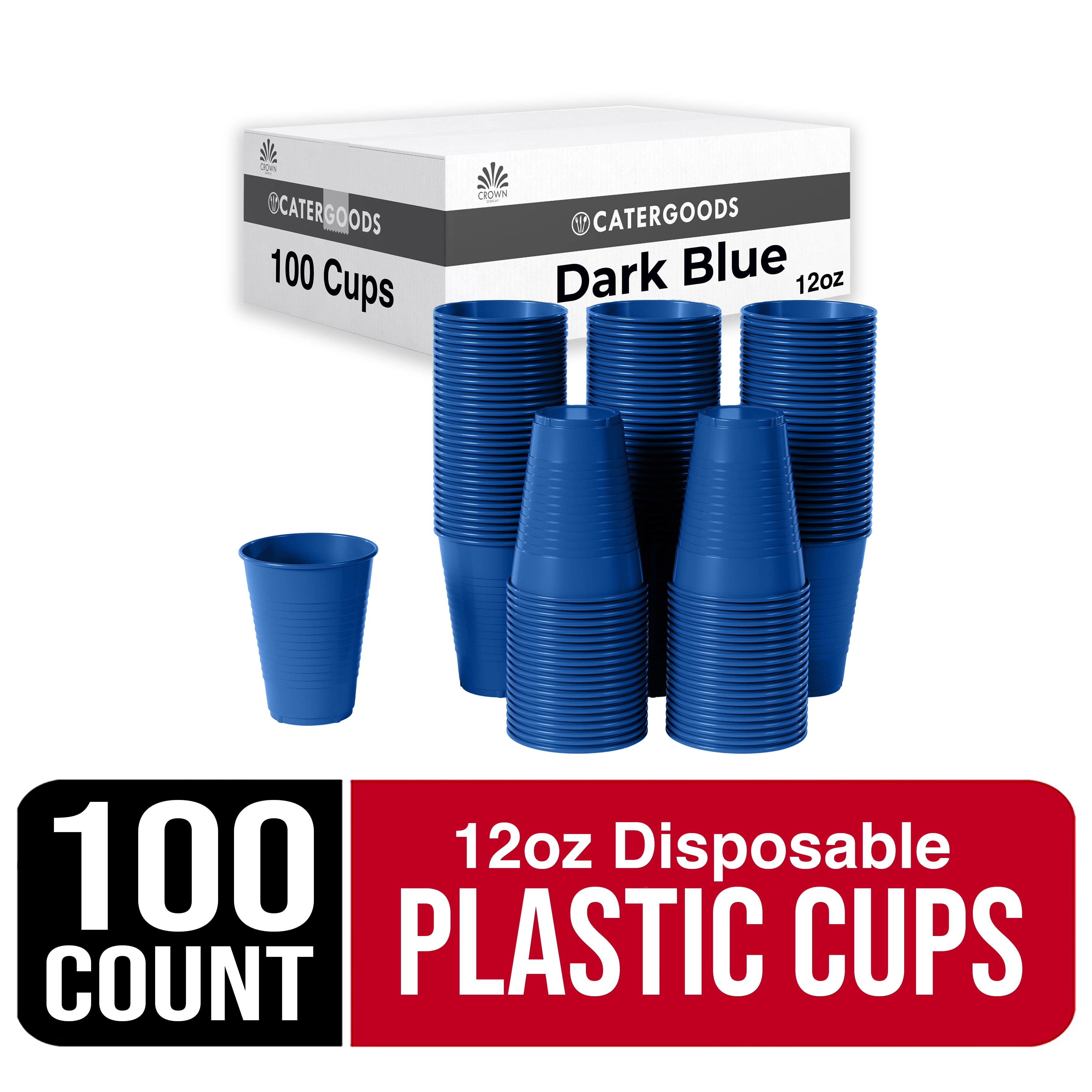 Hefty Disposable Mini Plastic Cups, Red, 2 Ounce, 30 Count