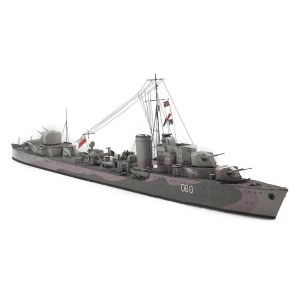 Exquisite Destroyer Paper Model Replica for Collectors for Display or Crafting by Enthusiasts