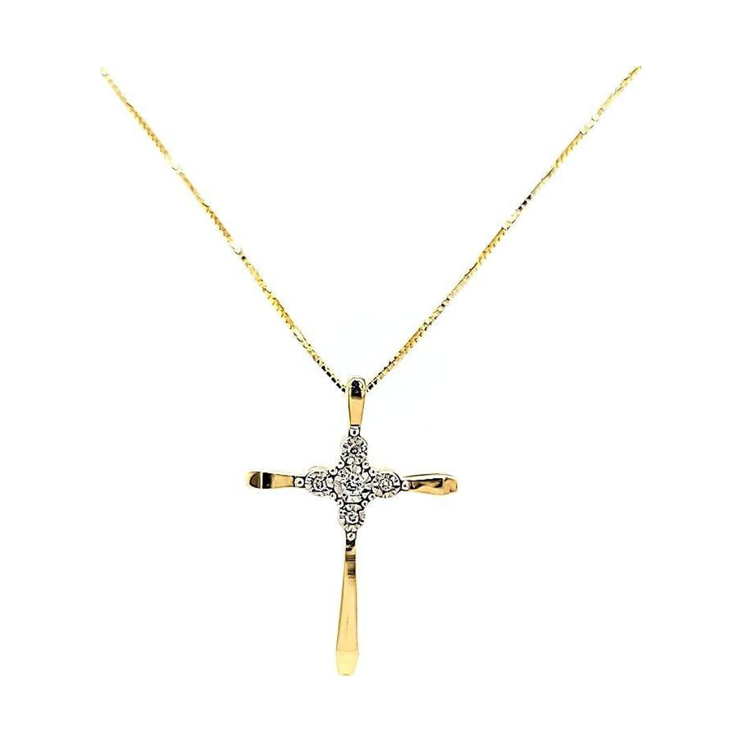Diamond Cross Necklace - XL