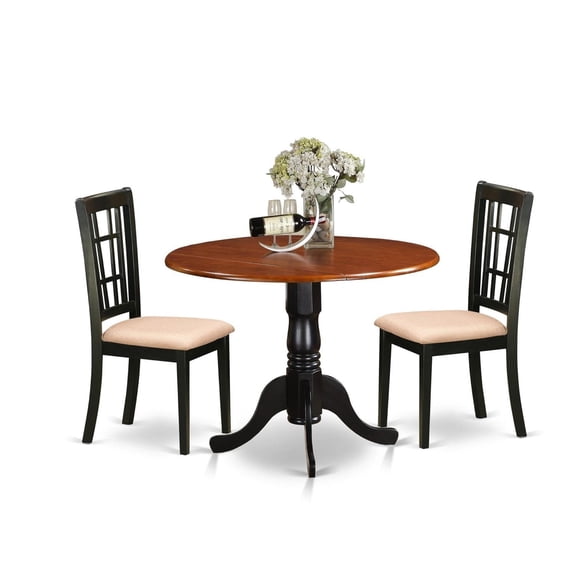 Exquisite Dining Room Table Set | Asian Hardwood | Modern Design | 4 Chairs | Round Table | Superior Quality