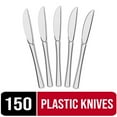 thumbnail image 1 of Exquisite Disposable Knives - 150 Clear Plastic Knives - Party Supplies, 1 of 9