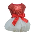thumbnail image 1 of Exquisite Dog Dress - Shiny Fabric - Bow Knot - Elegant Pet Clothing - Ideal for Summer, 1 of 8