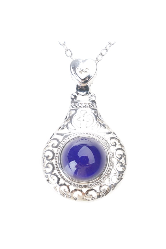 Exquisite Emotion Feeling Temperature Rings Heart Color Change Mood Stone Rings Heart Pendant Necklace Gifts for Friend