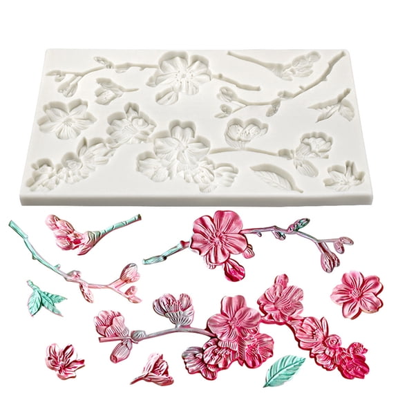 Exquisite Flower Molds 3D Handmade Soap Bar Craft Kitchen Baking Fond Family