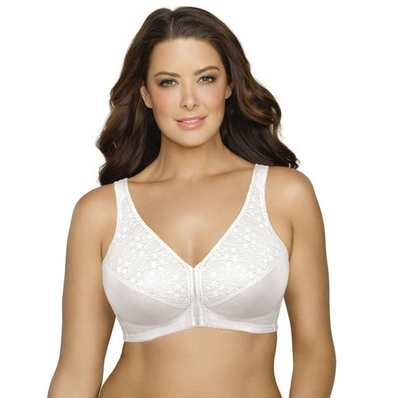 Exquisite Form 5100565 Fully® Lace Wireless Back & Posture Support Bra with Front Closure