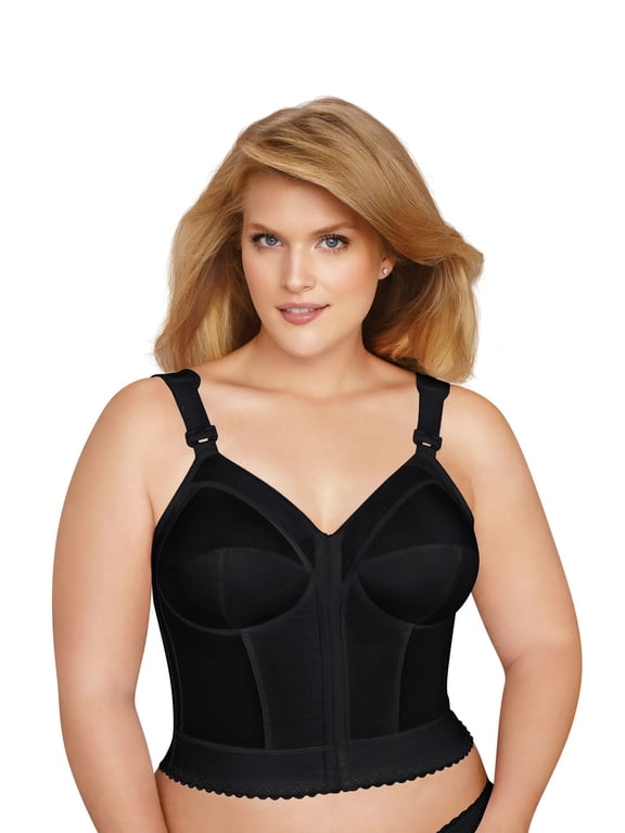 5107530 Fully® Slimming Wireless Back & Posture Support Longline Bra with Front Closure