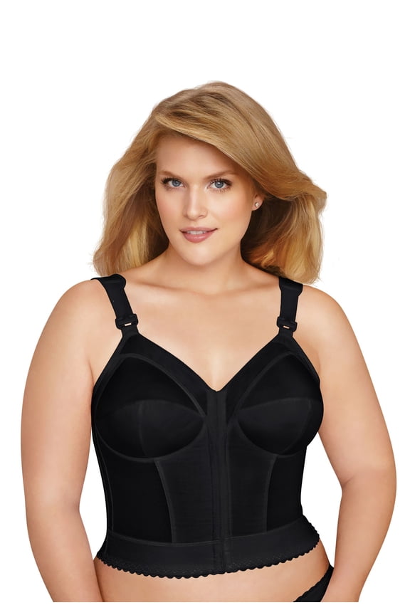 5107530 Fully® Slimming Wireless Back & Posture Support Longline Bra with Front Closure