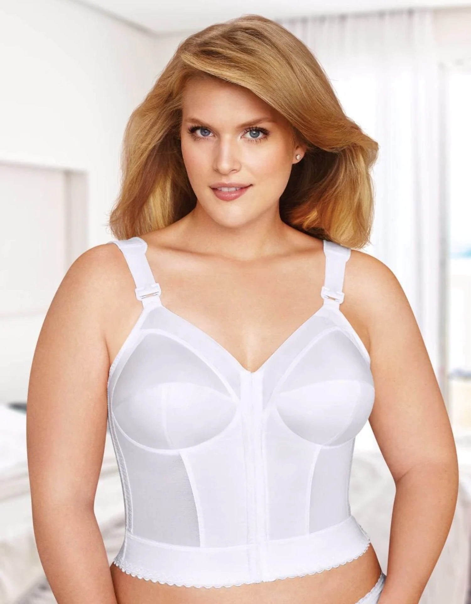 Exquisite Form Fully® Front Close Wirefree Longline Posture Bra - Style  5107530