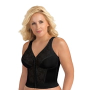 Exquisite Form 5107565 Fully® Slimming Wireless Back Posture Support Longline Bra with Front Closure Lace