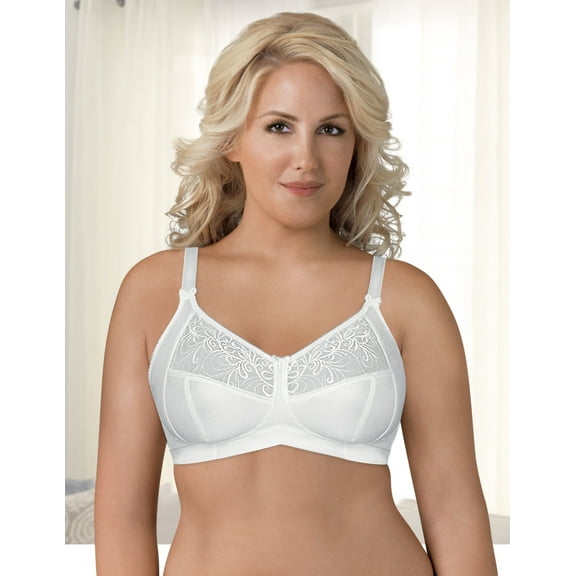 Exquisite Form Fully® Soft Cup Bra with Embroidered Mesh - Style 5100514