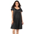 thumbnail image 1 of Exquisite Form Nylon Tricot Flutter Sleeve Short Knee Length Nightgown 30109, 1 of 5