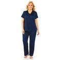 thumbnail image 1 of Exquisite Form Nylon Tricot Short Sleeve Matching Pajama Set 90107, 1 of 4