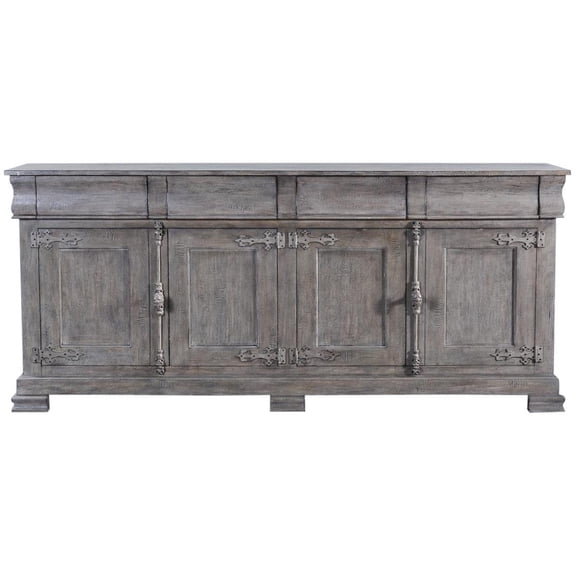 Exquisite French Country Philippe Sideboard-Weathered Gray Finish