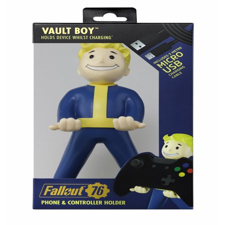 Exquisite Gaming: Fallout 76: Variant Vault Boy - Original Mobile Phone & Gaming Controller Holder, Device Stand, Cable Guys, Licensed Figure