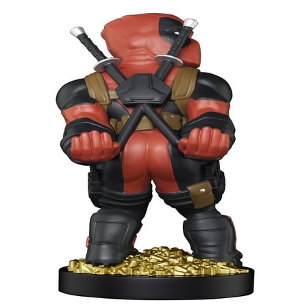 Exquisite Gaming: Marvel: Deadpool Rear View - Original Mobile Phone & Gaming Controller Holder, Device Stand, Cable Guys, Licensed Figure