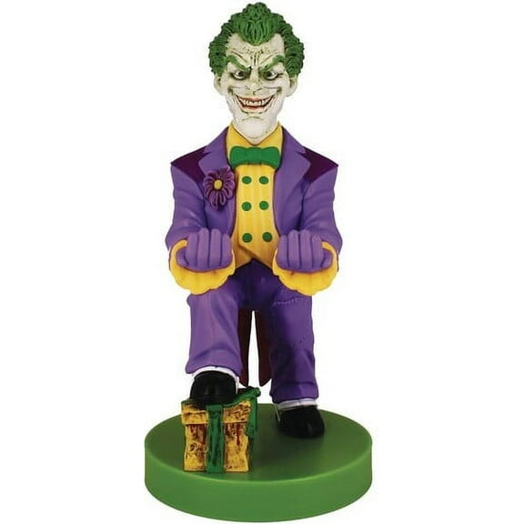 Exquisite Gaming: Warner Bros: Joker - Original Mobile Phone & Gaming Controller Holder, Device Stand, Cable Guys, Licensed Figure
