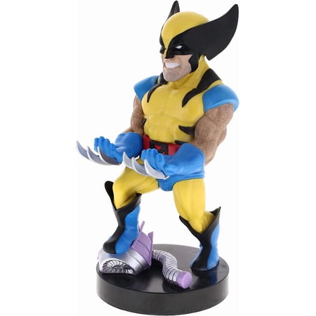 Exquisite Gaming: Marvel Wolverine - Original Mobile Phone & Gaming Controller Holder, Device Stand, Cable Guys, Licensed Figure