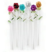 Exquisite Glass Roses S/6