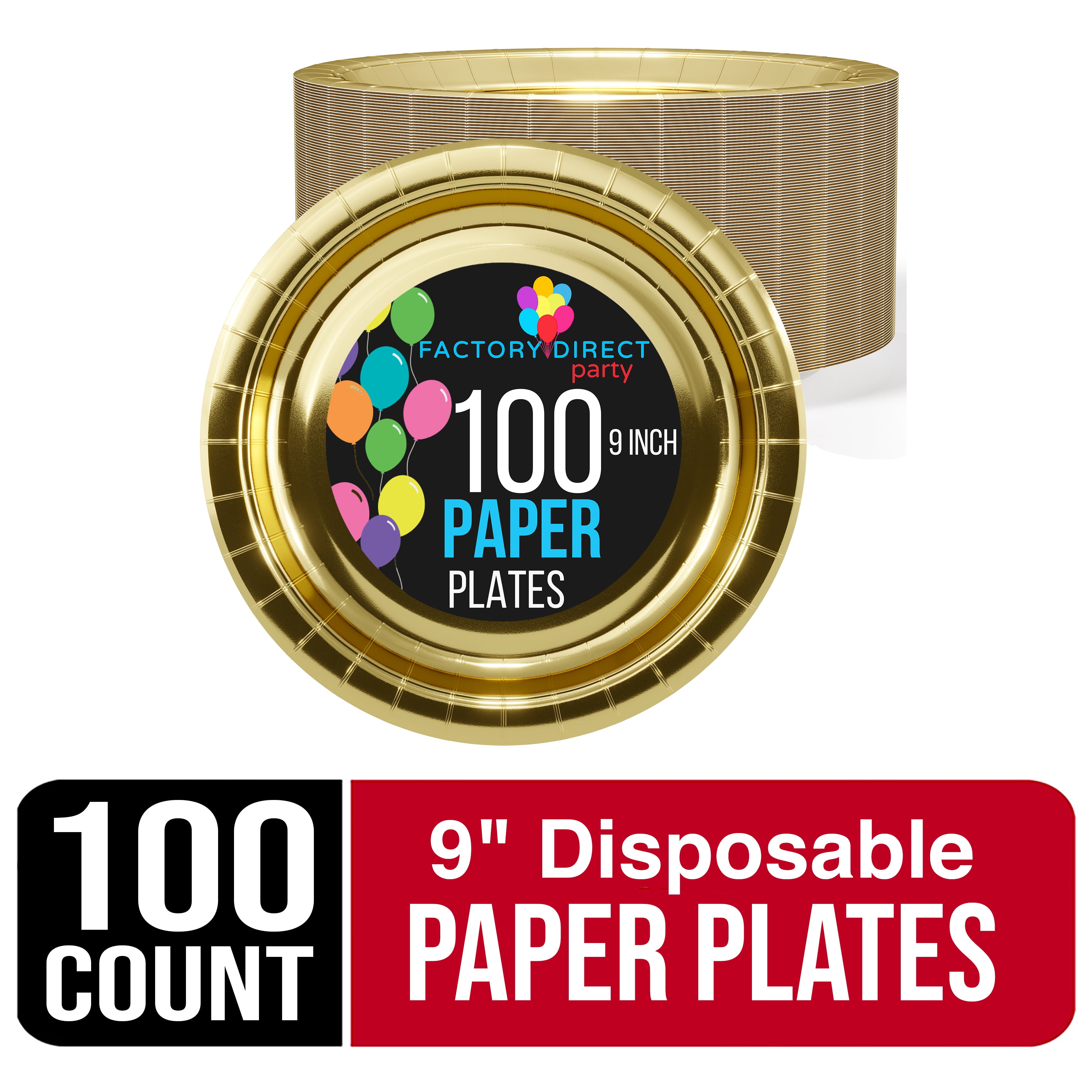 100 count cheap paper plates
