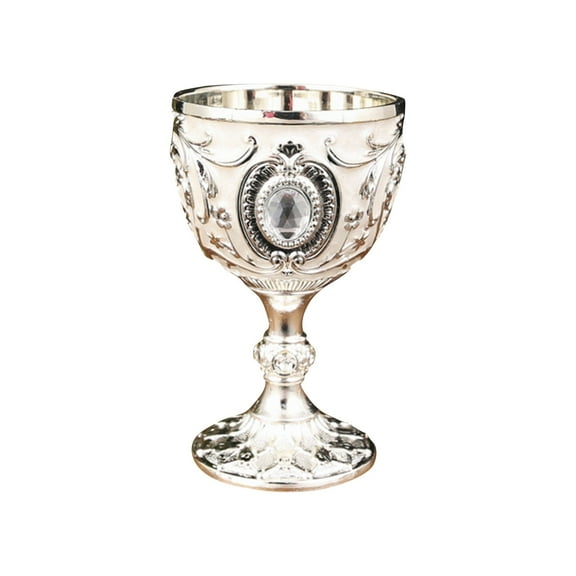Exquisite Gold-Plated Decorative Chalice with Intricate Design, Perfect for Ceremonial and Home Décor Use, 8-Inch