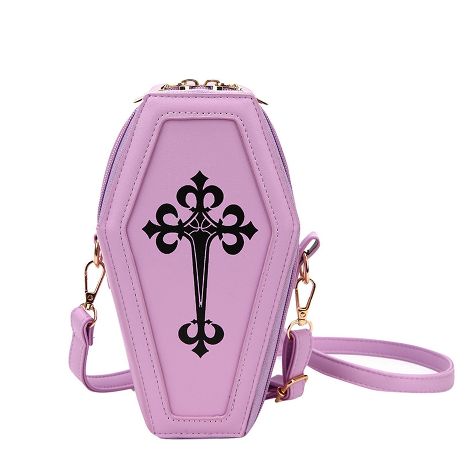 Exquisite Handbag Gothic Coffin Shape Purses Halloween for  display picture 1