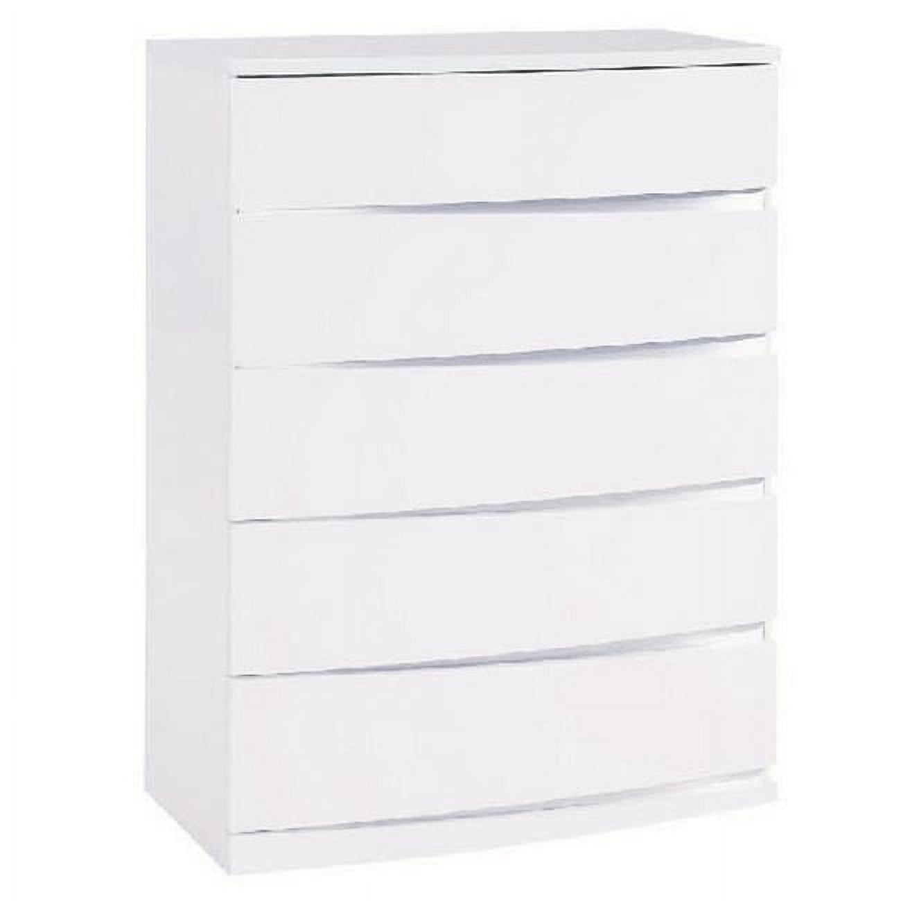 Exquisite High Gloss Chest, White 32 in.