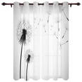thumbnail image 1 of Exquisite Home Curtains Dandelion Plant Nature Living Room Bedroom Kitchen Translucent Polyester Decorative Curtains, 1 of 6