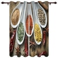 thumbnail image 1 of Exquisite Home Curtains Spices Cumin Pepper Living Room Bedroom Kitchen Translucent Polyester Decorative Curtains, 1 of 6