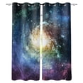 thumbnail image 1 of Exquisite House Solar System Planet Around The Sun Rotating Label Polyester Window Curtains Living Room Kitche, 1 of 5