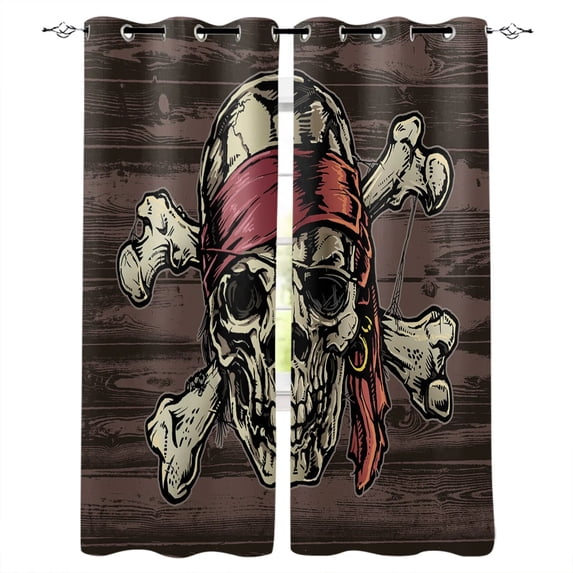 Exquisite House Tattoo Black Art Halloween Window Treatments Curtains Valance Living Room Curtains Bedroom Fab
