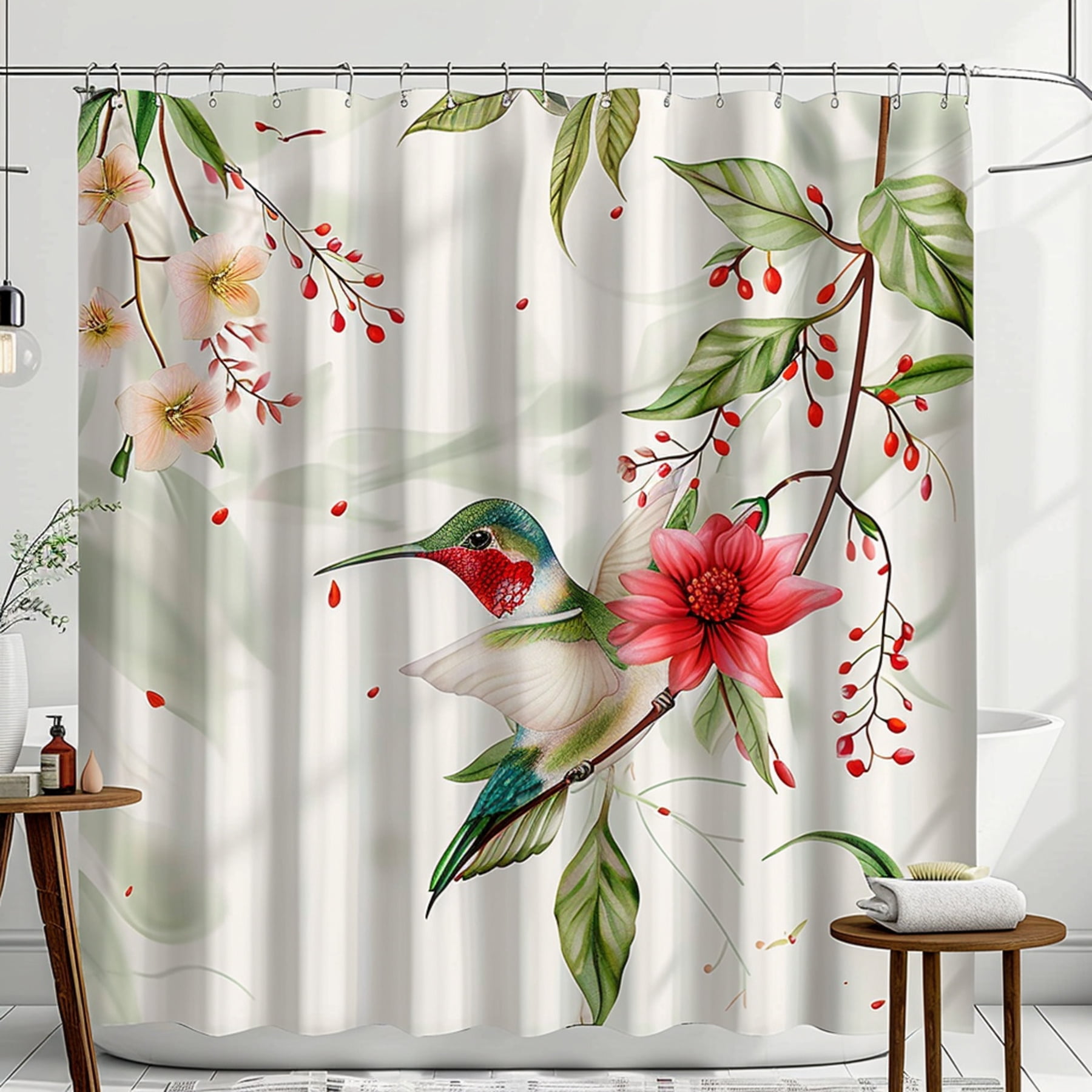 Cool Hummingbird Shower Curtain Pictures
