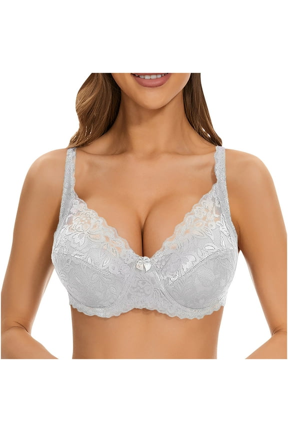 Exquisite Lace Bralette for Women Full Coverage Triangle Bra Wirefree Demi Sheer Mesh Balconette See Through Bras